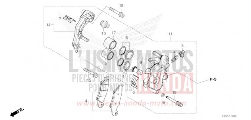 ETRIER DE FREIN AVANT CRF250RR de 2024